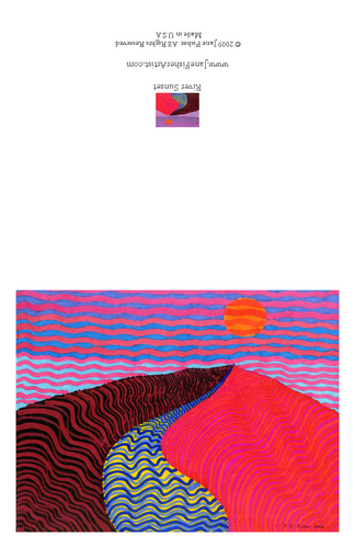 Other-River Sunset Note Card