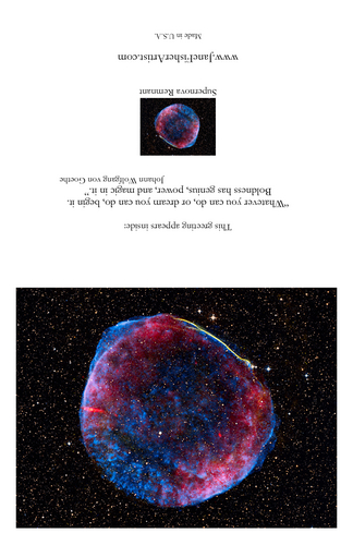 Photography-Color-Supernova Remnant Greeting Card