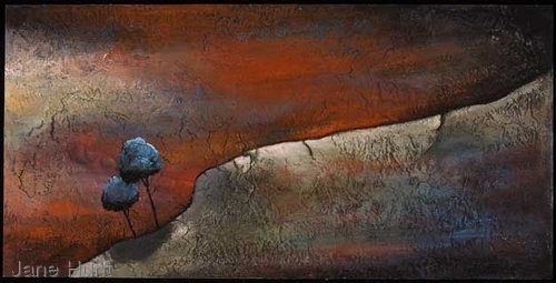Painting-Acrylic-Blue Trees