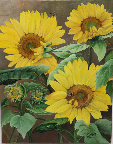 Painting-Acrylic-Summer Garden -   Sold -