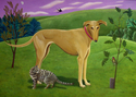 LANDSCAPE with DOG, CAT & BIRDS LANDSCAPE%20with%20DOG%2C%20CAT%20%26%20BIRDS (thumbnail)