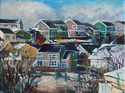 Painting--Acrylic-CityscapeHometown Houses