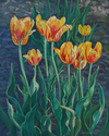 Painting--Acrylic-BotanicalTen Tulips