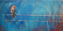 Painting--Acrylic-RealismBird on a Wire