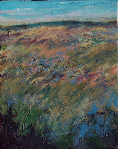 Painting-Abstract-Textured Abstracted Landscape III