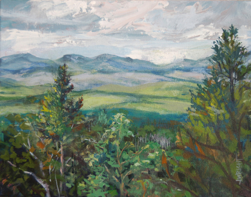 Painting-Landscape-Rocky Mountain View