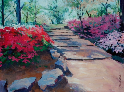 Painting-Floral-Azaleas in April
