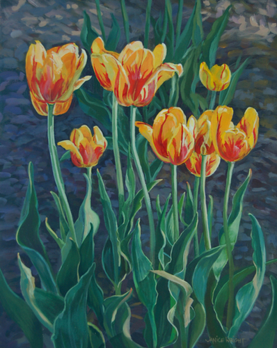 Painting-Botanical-Ten Tulips
