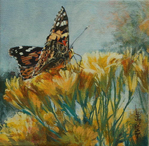 Painting-Botanical-Butterfly & Rabbitbush