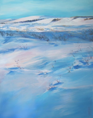 Painting-Impressionism-Snow in the Foothills