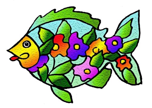 Digital Art-Flower Fish