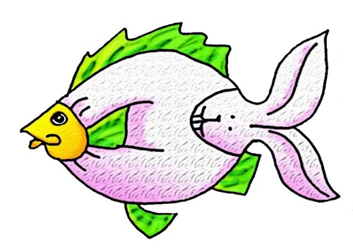 Digital Art-Illustration-Rabbit Fish