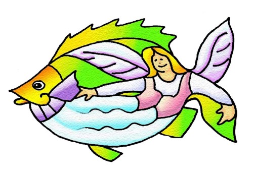 Digital Art-Illustration-Angel Fish
