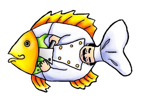 Digital Art-Illustration-Chef Fish