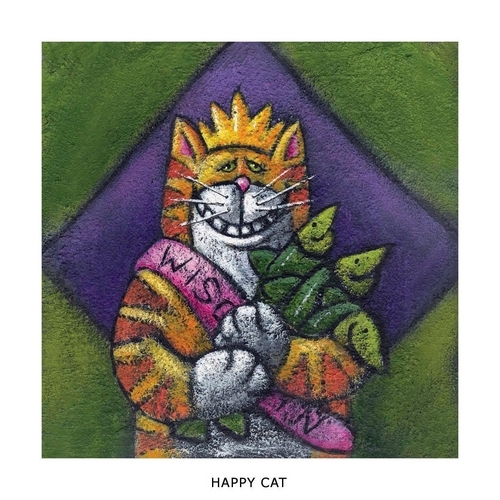 Painting-Happy Cat