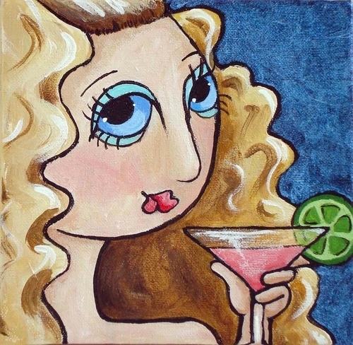 Painting-Carrie Celebrates the News of a Reunion Movie