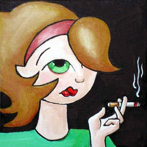 Painting-Pop Art-I am trying. REALLY!