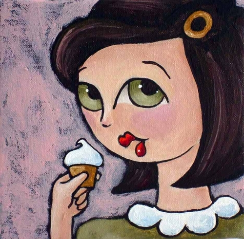 Painting-Pop Art-You Want a Bite?