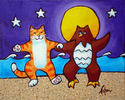 Painting-Animals-They Danced by the Light of the Moon