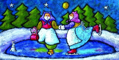 Painting-Animals-Babushkats on Ice