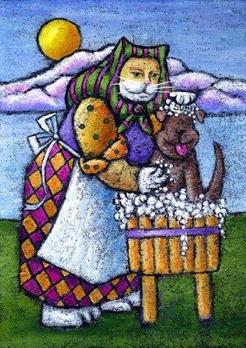 Painting-Animals-Canine Camayed
