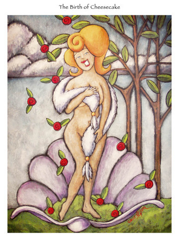 Painting-Figurative-The Birth of Cheesecake