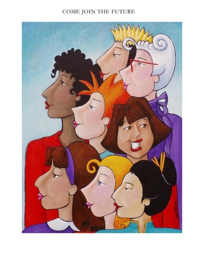 Painting-Figurative-Come Join the Future