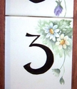 porcelain house numbers
