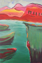 Painting--Acrylic-SouthwesternDesert Lake