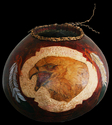 Decorative-gourd eagle head