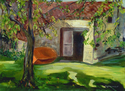 Painting--Acrylic-LandscapeBoat House Assisi Italy