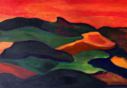 Painting-Southwestern-Galloping Hills