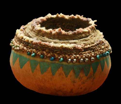 Decorative-gourd woven with sawtooth design
