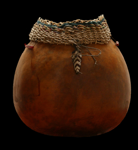 Decorative-gourd simple with minimal weaving
