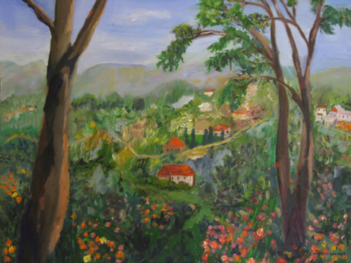 Painting-Landscape-Assisi  Vista