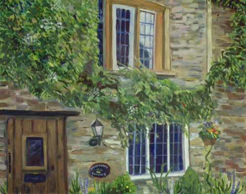 Painting-Landscape-Inn at Provence, France