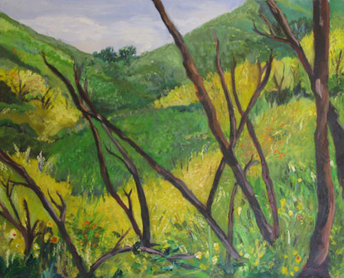 Painting-Landscape-Truncas Canyon, California