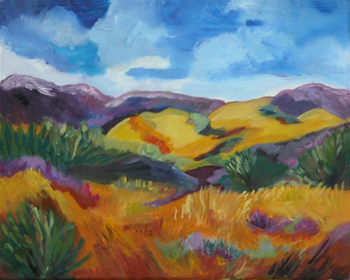 Painting-Impressionism-Desert Spring
