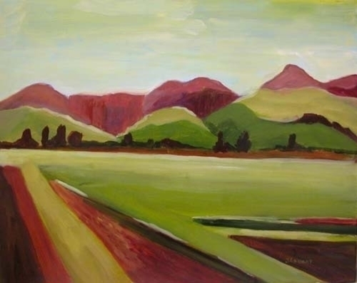Painting-Landscape-landscape in green