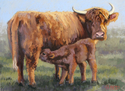 Painting-A Highland Breakfast