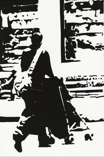 Print Making-Figurative-In a conversation like a song.