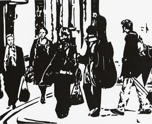 Print Making-Cityscape-What is happening...