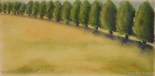 Drawing-Paper-Battlefield Treeline (Sold)