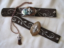Fleur%20de%20Lis%20%20Saints%20Leather%20Bracelets (thumbnail)