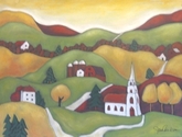 Drawing--Pastels-LandscapeOctober Light
