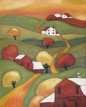 Drawing--Pastels-LandscapeOctober Waltz