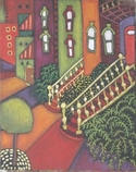 Drawing--Pastels-LandscapeThe Sidewalks Of Dubuque