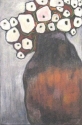 Drawing--Pastels-BotanicalWhite Poppies In Wood Fired Pot