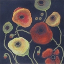 Drawing--Pastels-LandscapePoppies In Black