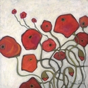 Drawing--Pastels-Still LifePoppies On White